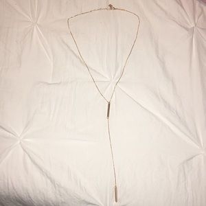 Kendra Scott rose gold long necklace